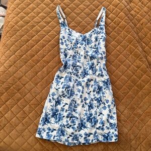 Abercrombie & Fitch Blue Floral Mini Dress